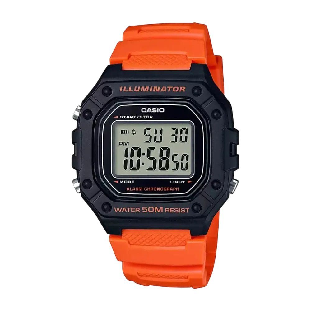 Casio Men's Band Digital Wrist Watch, W-218H-4B2VDF - Main Image