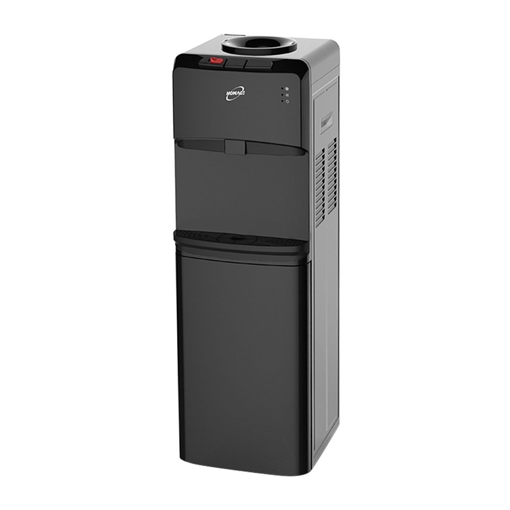Homage Water Dispenser With Refrigerator Cabinet, Black, HWD-49332 - Main Image