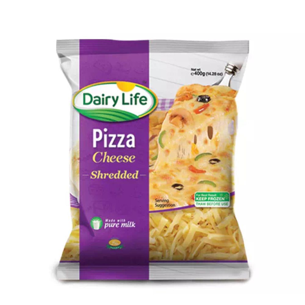 Dairy Life Pizza Shredded Cheese, 400g - Main Image