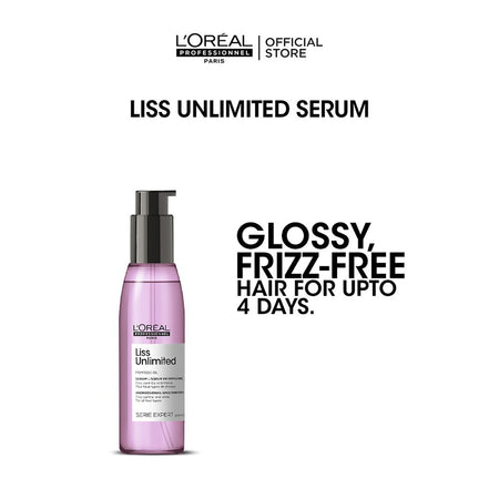 L'Oreal Professionnel Serie Expert Liss Unlimited Serum 125 ML - For Frizzy & Unruly Hair With Pro-Keratin - Main Image