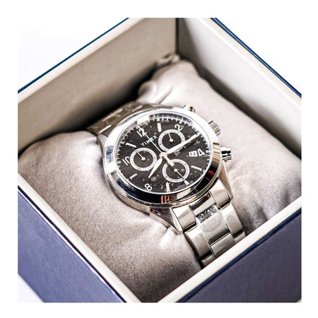 Timex Men's Chrome Round Dial & Bracelet Chronograph Watch, TW2R91000 - Main Image