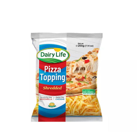 Dairy Life Pizza Topping Shredded Cheese, 200g - Main Image