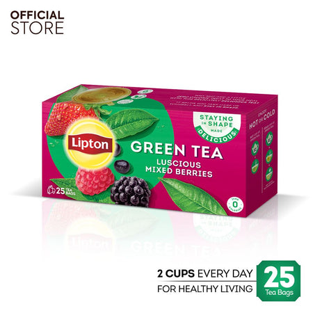 Lipton Green Tea - Luscious Mixed Berries - 25 Tea Bags - Main Image