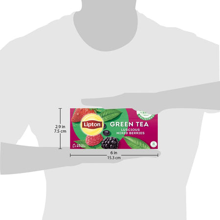 Lipton Green Tea - Luscious Mixed Berries - 25 Tea Bags - Image 3