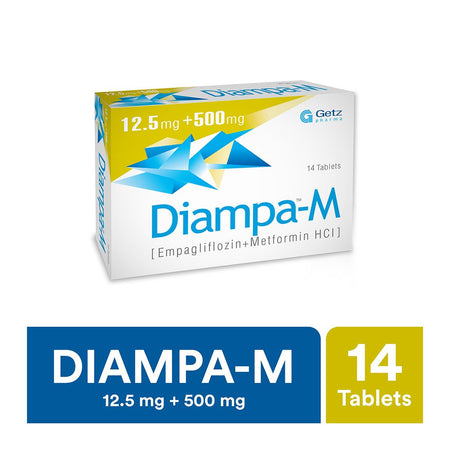 Getz Pharma Diampa-M Tablet, 12.5mg + 500mg, 14-Pack - Image 2