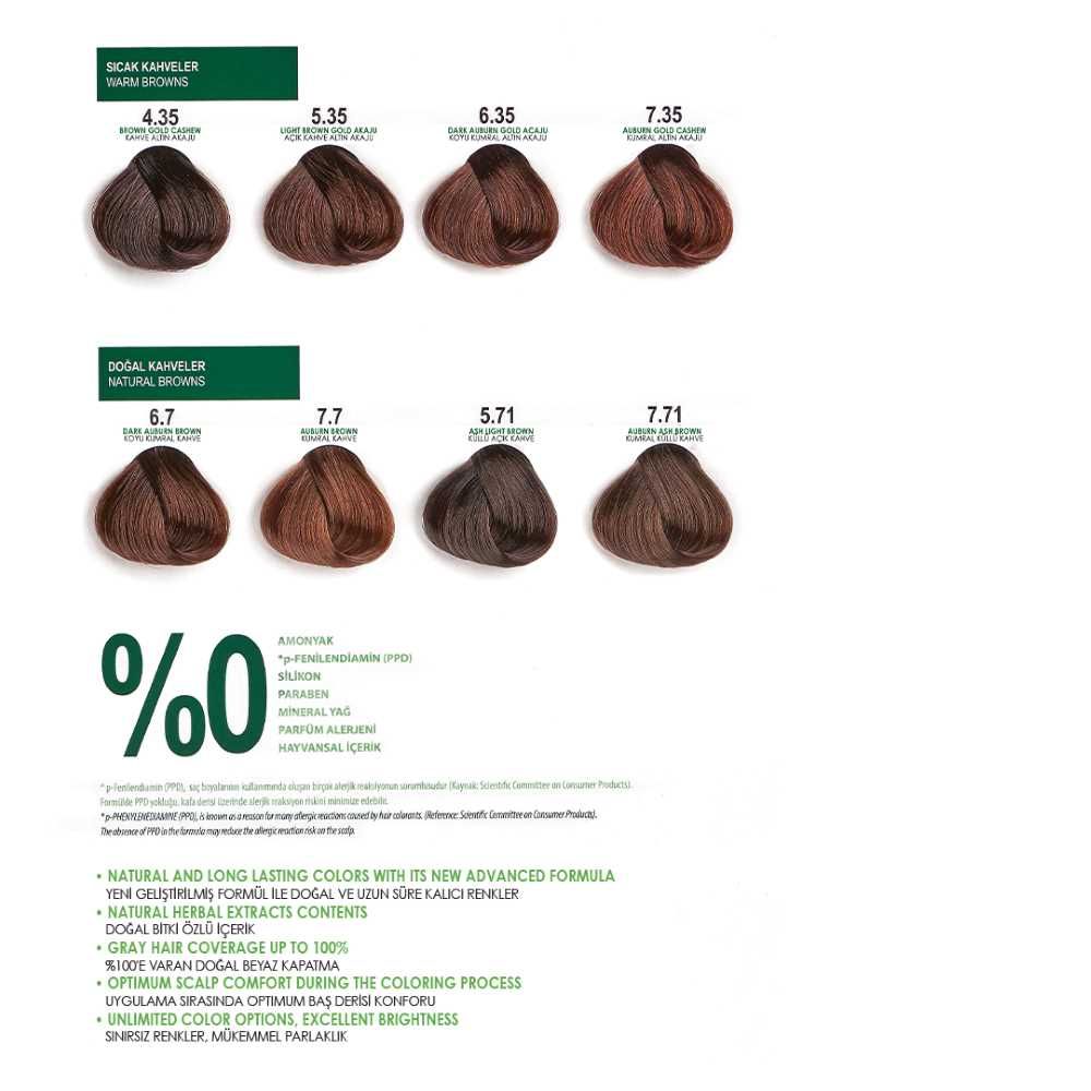 Okay Botanic Hair Color Cream Plus, 60ml, No. 4.0 Intense Brown - Image 5