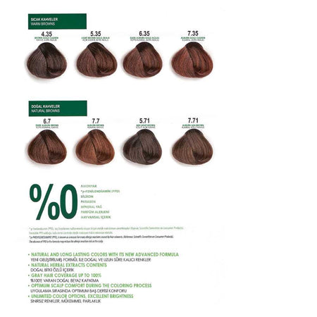 Okay Botanic Hair Color Cream Plus, 60ml, No. 4.0 Intense Brown - Image 5