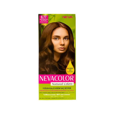 Neva Hair Color, 50ml, Kit Pack No. 6.77 Hot Chocolate - Main Image