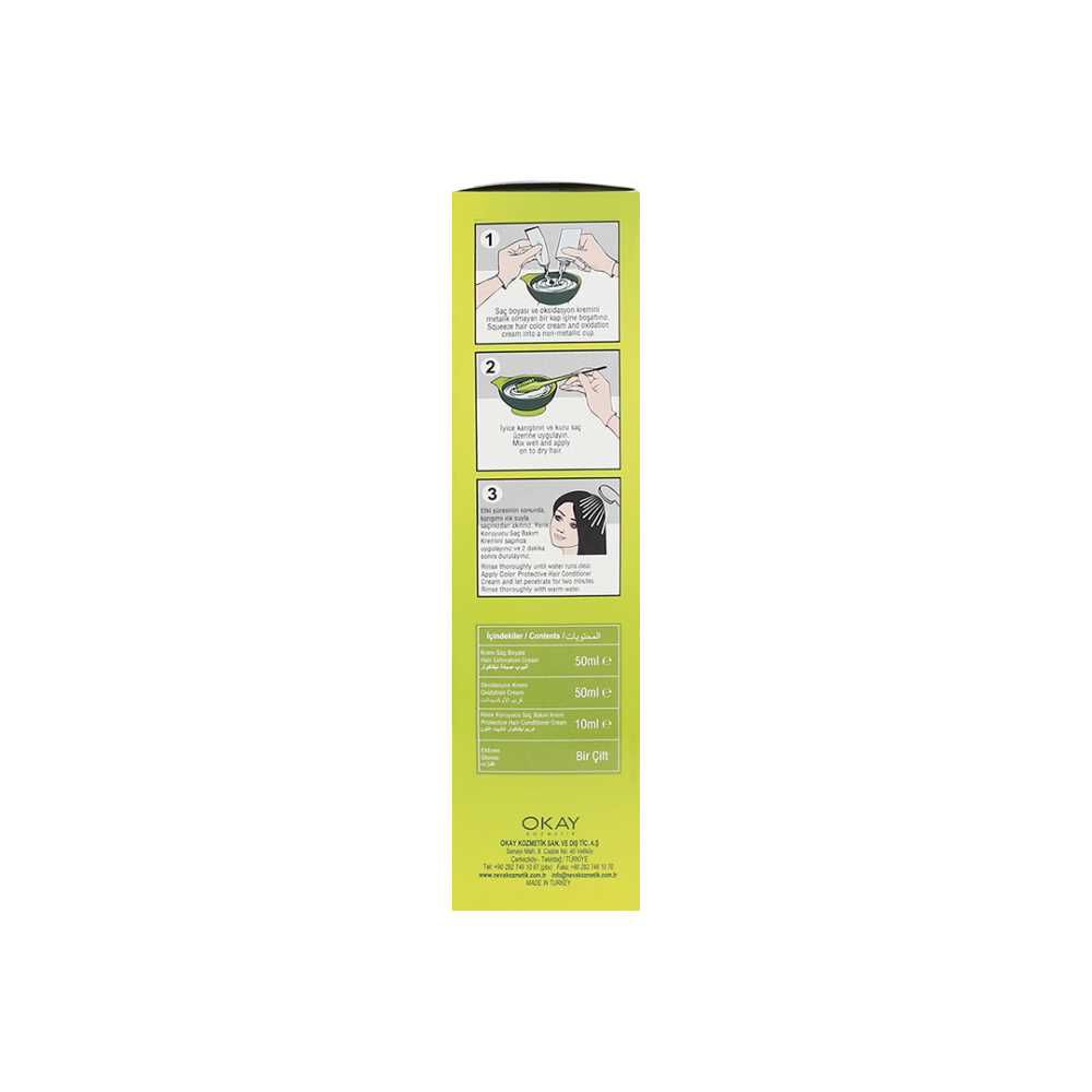 Neva Hair Color, 50ml, Kit Pack No. 6.77 Hot Chocolate - Image 2