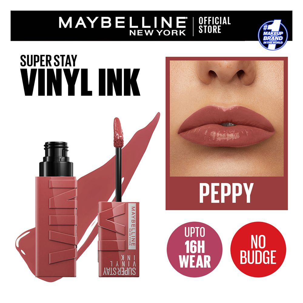 Maybelline New York Superstay Vinyl Ink Longwear Liquid Lipstick, 115 Peppy - Main Image