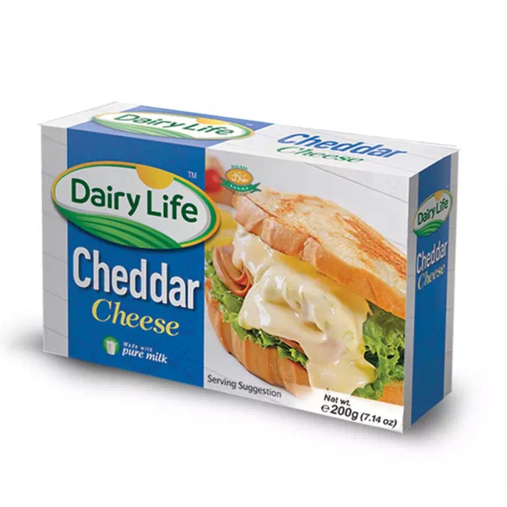 Dairy Life Chedder Cheese  Block, 200g - Main Image