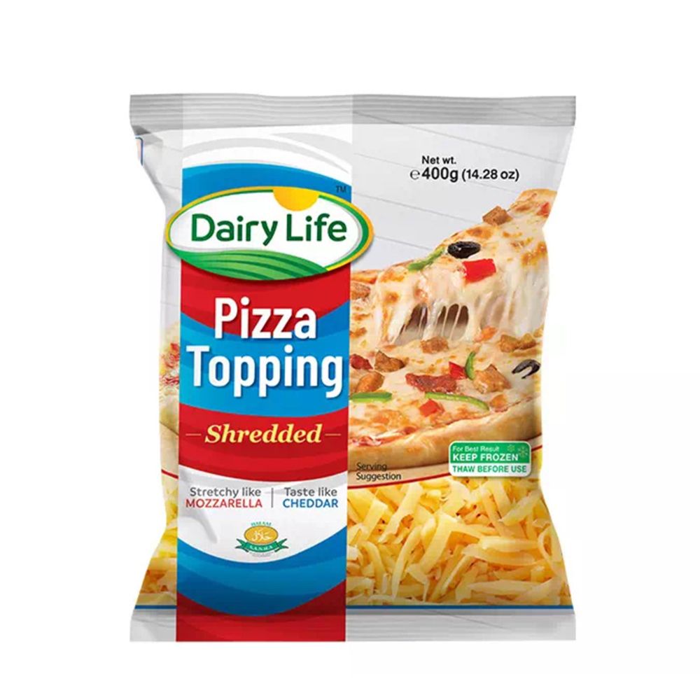 Dairy Life Pizza Topping Shredded Cheese, 400g - Main Image