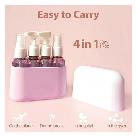 Matrix 4 In 1 Travel Dispenser Bottle With Assorted Colors - Main Image