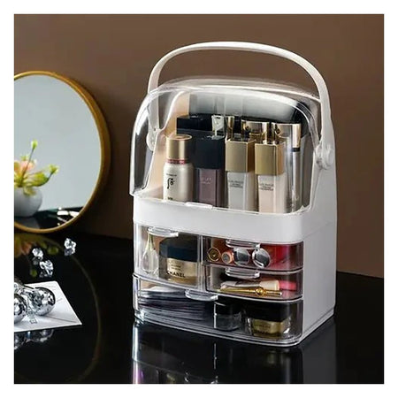 Matrix Transparent Cosmetics Organizer With Drawers, Large Capacity, Makeup Organizer for Vanity - Main Image