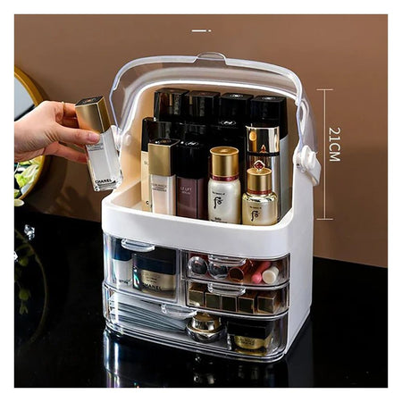 Matrix Transparent Cosmetics Organizer With Drawers, Large Capacity, Makeup Organizer for Vanity - Image 4