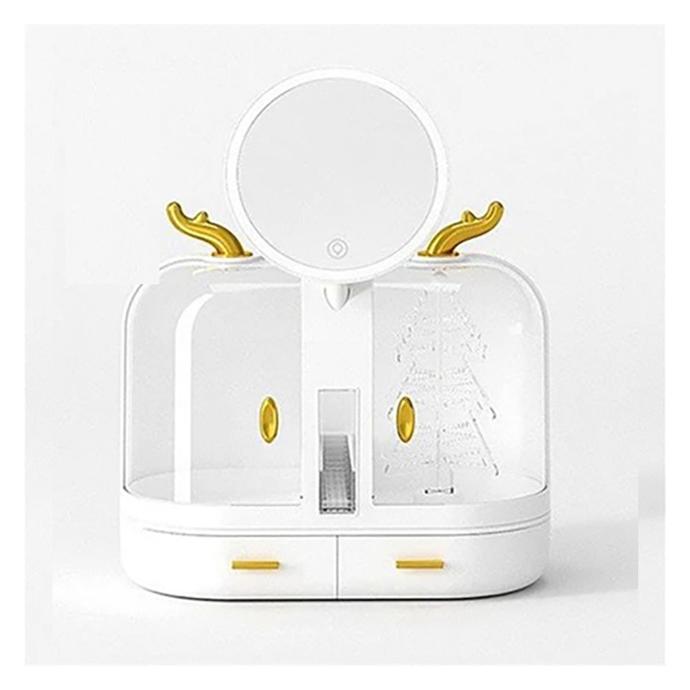 Matrix Elegant Makeup Organizer With Led Mirror & Drawers, Large Capacity Makeup Organizer - Main Image