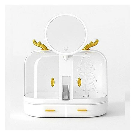 Matrix Elegant Makeup Organizer With Led Mirror & Drawers, Large Capacity Makeup Organizer - Main Image