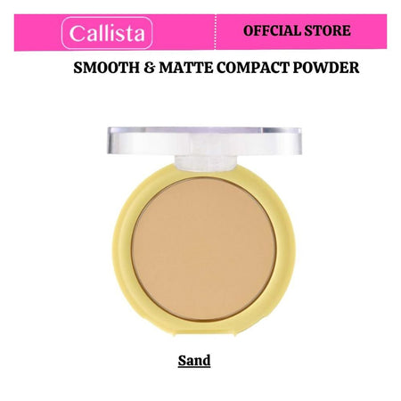 Callista Smooth & Matte Compact Powder, Argan Oil & Cruelty, 10g, 20 Sand - Main Image