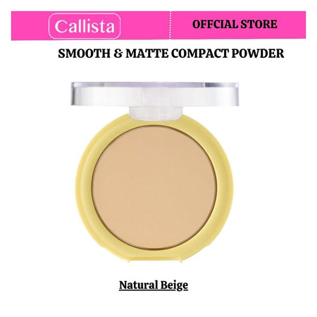 Callista Smooth & Matte Compact Powder, Argan Oil & Cruelty, 10g, 10 Natural Beige - Main Image