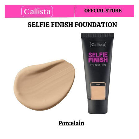 Callista Selfie Finish Foundation, Vegan, Almond Oil, SPF 15 & Cruelty Free, 25ml, 121 Porcelain - Main Image