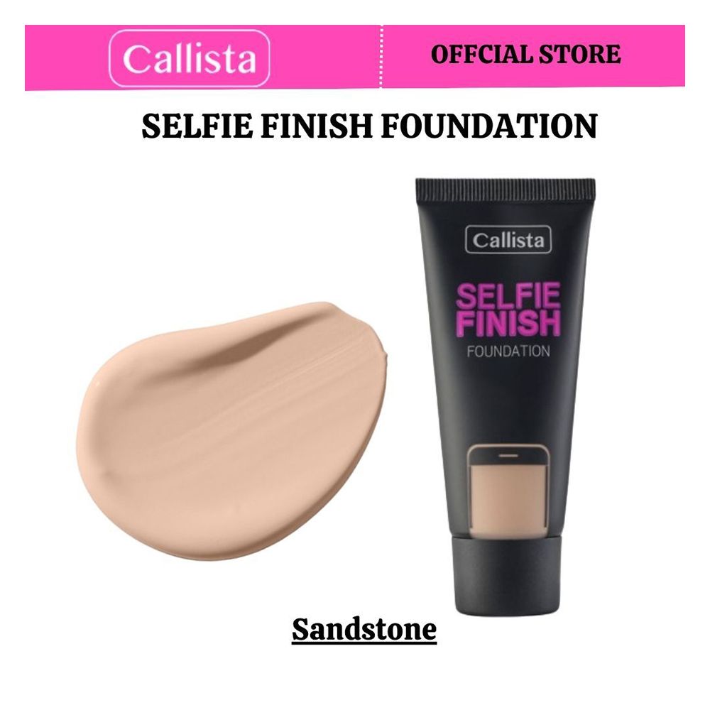 Callista Selfie Finish Foundation, Vegan, Almond Oil, SPF 15 & Cruelty Free, 25ml, 110 Sandstone - Main Image
