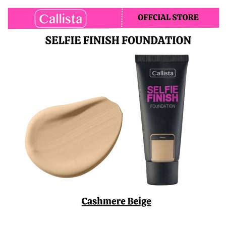 Callista Selfie Finish Foundation, Vegan, Almond Oil, SPF 15 & Cruelty Free, 25ml, 120 Cashmere Beige - Main Image