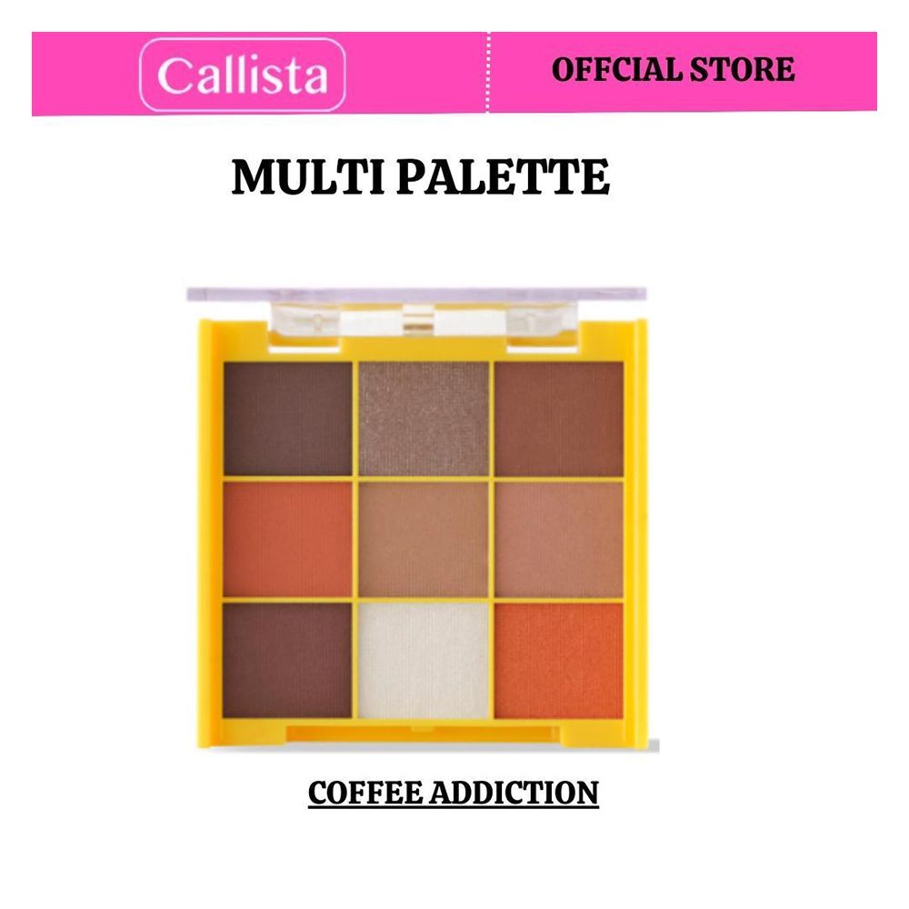 Callista Multi Palette, Vegan, High Color Payoff & Soft Texture, 0.79g X 9, 103 Coffee Addiction - Main Image