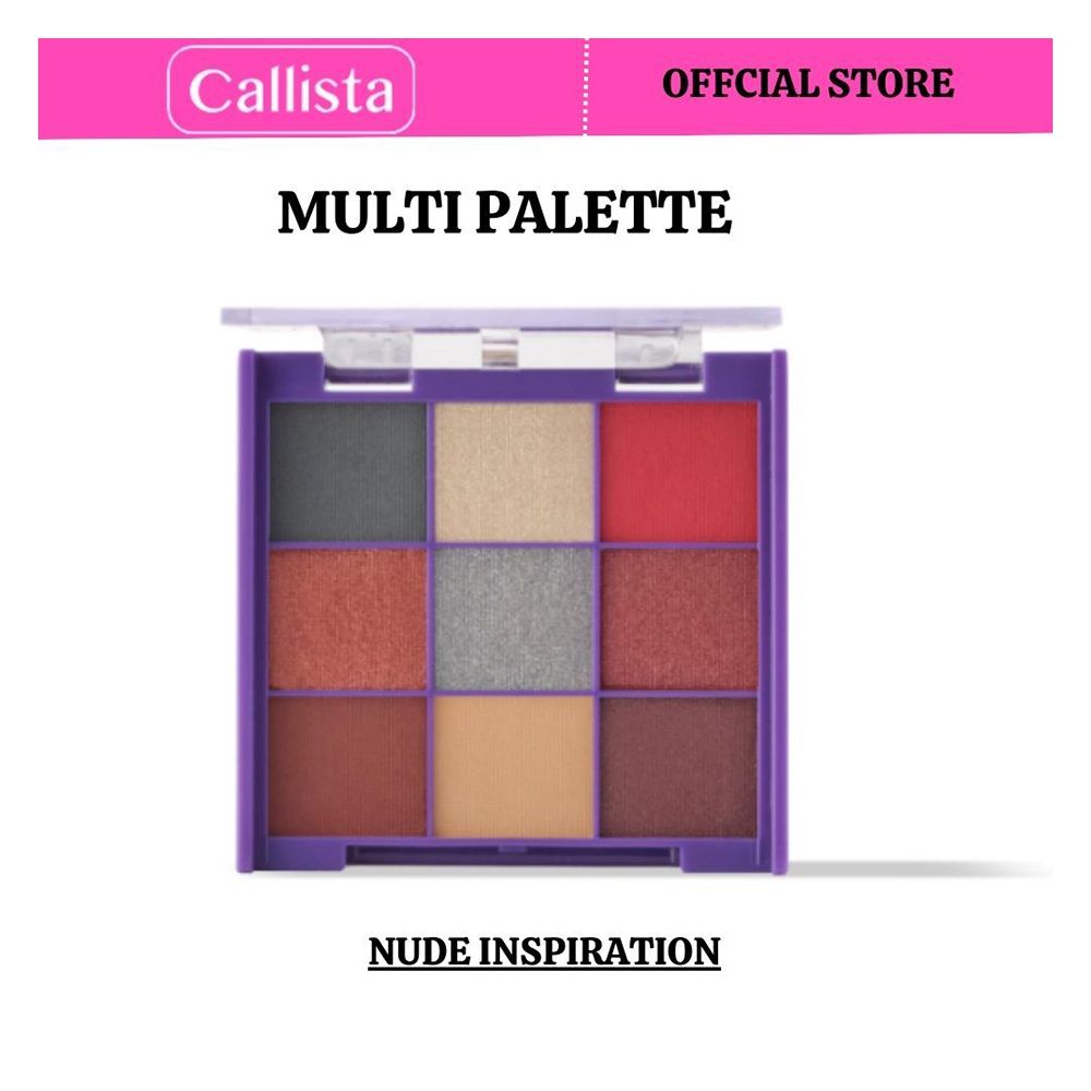 Callista Multi Palette, Vegan, High Color Payoff & Soft Texture, 0.79g X 9, 102 Nude Inspiration - Main Image