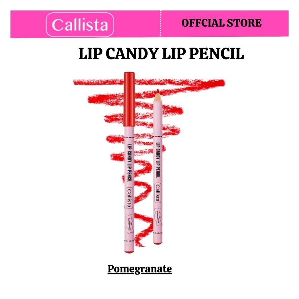 Callista Lip Candy Lip Pencil, Color Up & Define For Statement Lips, 08 Pomegranate - Main Image