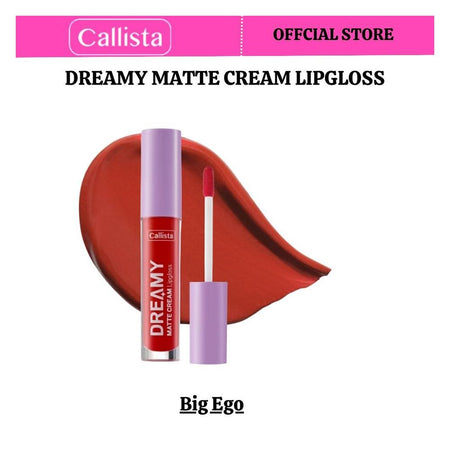 Callista Dreamy Matte Cream Lip Gloss, Vegan, Macadamia Oil, Vitamin E & Cruelty Free, 4ml, 205 Big Ego - Main Image