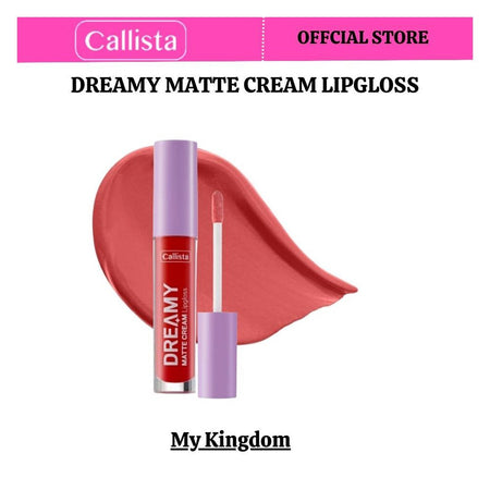 Callista Dreamy Matte Cream Lip Gloss, Vegan, Macadamia Oil, Vitamin E & Cruelty Free, 4ml, 206 My Kingdom - Main Image