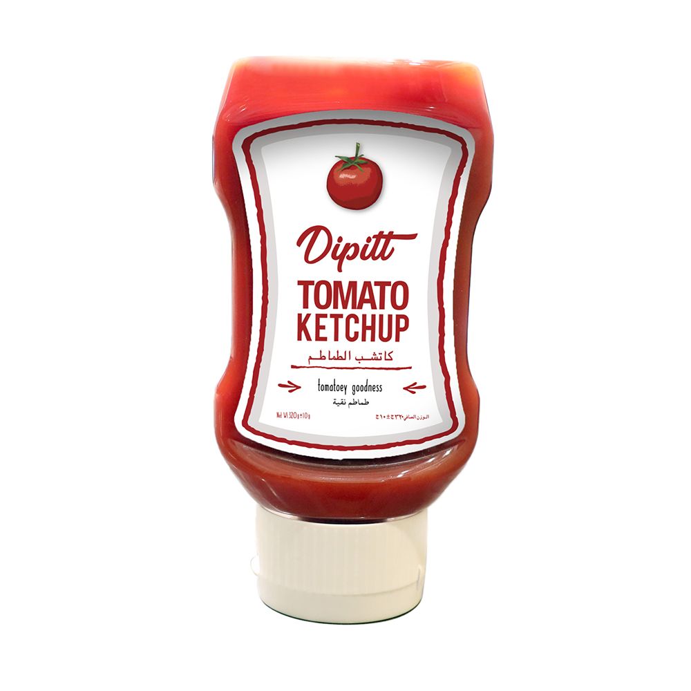 Dipitt Tomato Ketchup Bottle, 320g - Image 2
