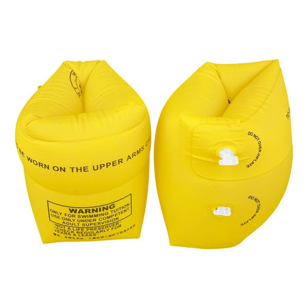 Swimming Floats Inflatable Arm Bands For Kids, Floatation Sleeves Water Wings, Yellow, 1-Pair - Main Image