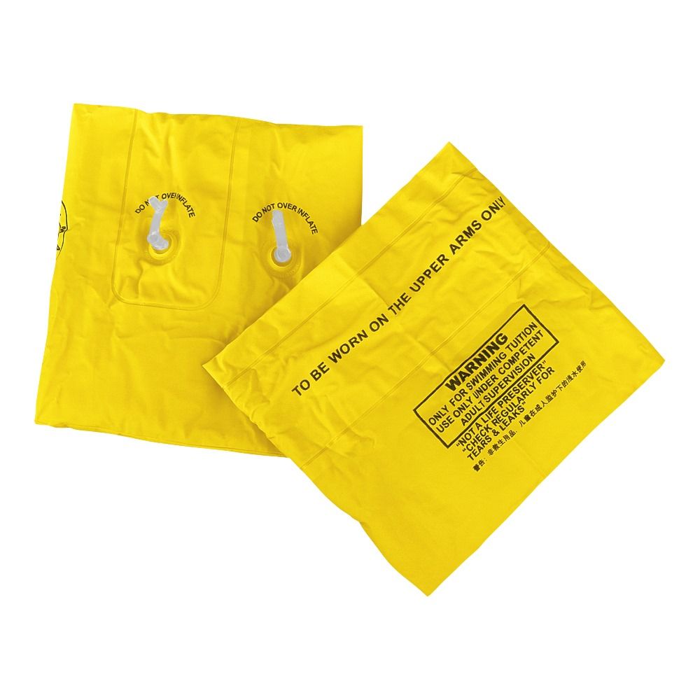 Swimming Floats Inflatable Arm Bands For Kids, Floatation Sleeves Water Wings, Yellow, 1-Pair - Image 3