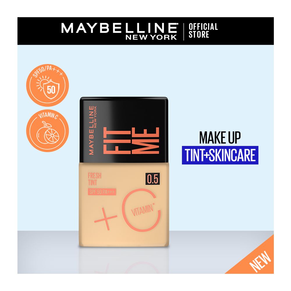 Maybelline New York Fit Me 0.5 Fresh Tint With SPF 50 & Vitamin C, 30ml - Main Image