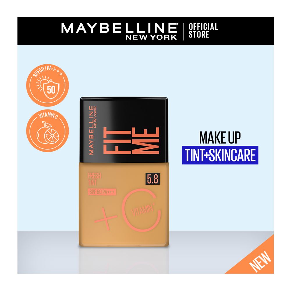 Maybelline New York Fit Me 5.8 Fresh Tint With SPF 50 & Vitamin C, 30ml - Main Image