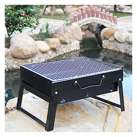 AJF Barbecue/BBQ Grill, 17.32 X 12.01 X 2.95 Inches, Portable, Easy To Carry & Clean, Ideal For Camping, TL-372 - Main Image