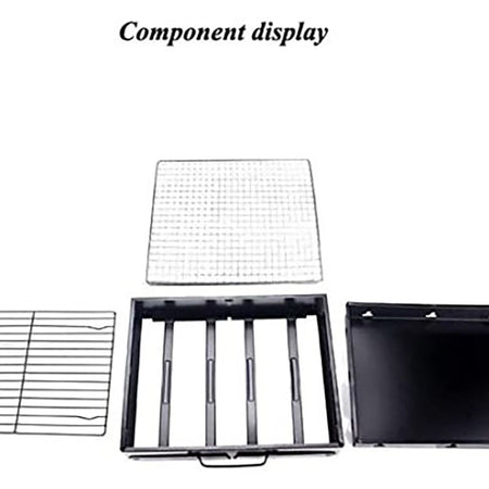 AJF Barbecue/BBQ Grill, 17.32 X 12.01 X 2.95 Inches, Portable, Easy To Carry & Clean, Ideal For Camping, TL-372 - Image 5
