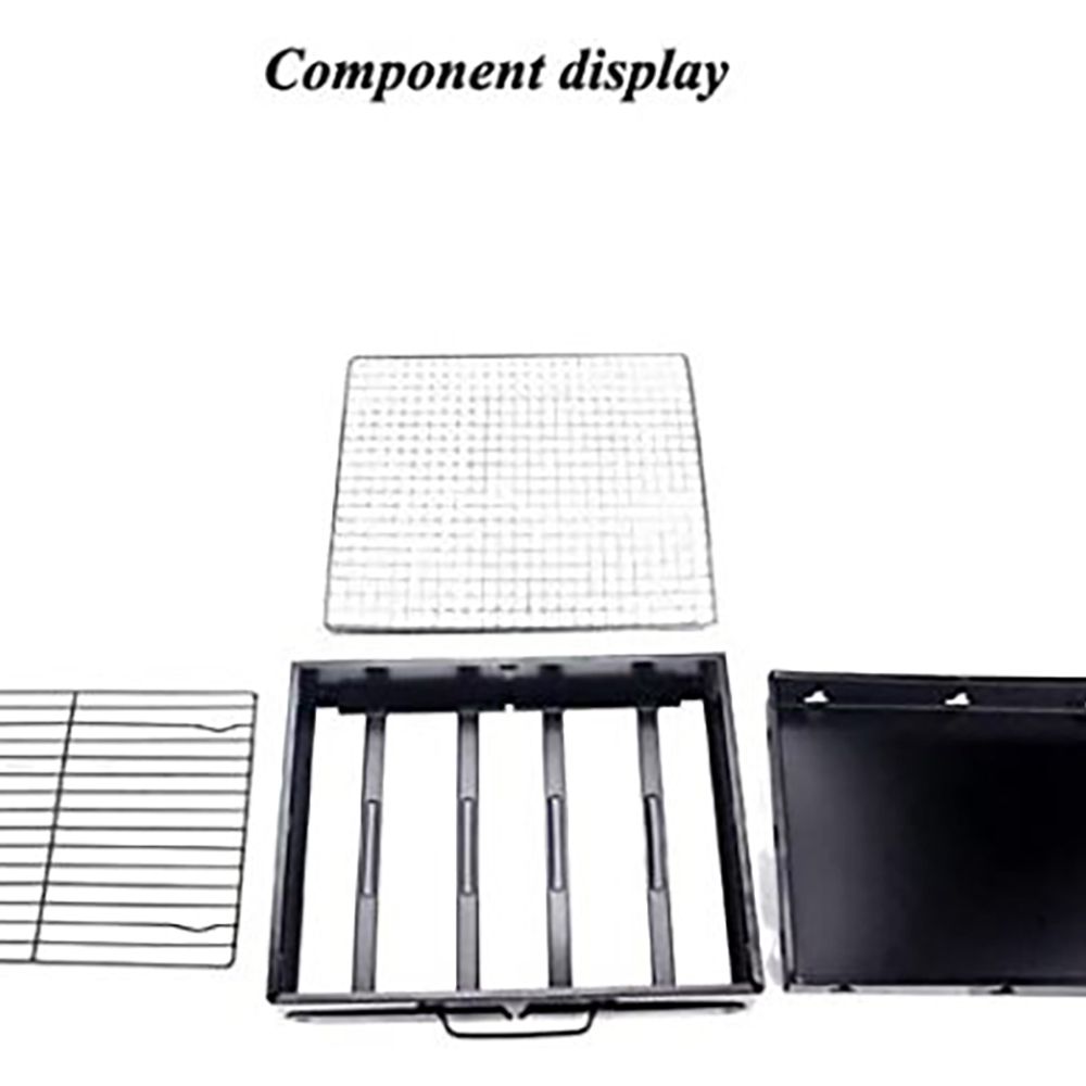 AJF Barbecue/BBQ Grill, 17.32 X 12.01 X 2.95 Inches, Portable, Easy To Carry & Clean, Ideal For Camping, TL-372 - Image 5