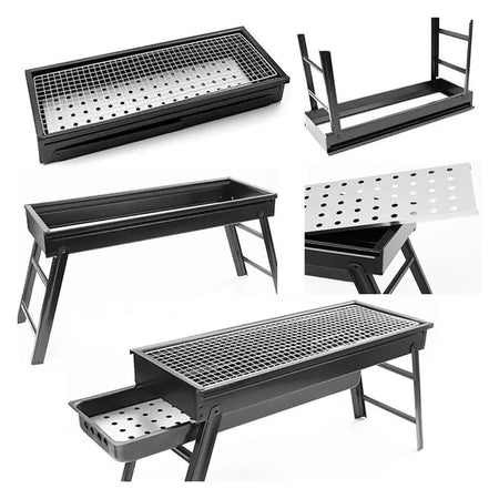 AJF Portable BBQ Grill, Smoked Barbecue, Ideal For Backyard, Picnic & Camping, Q/JLZ02 - Image 4