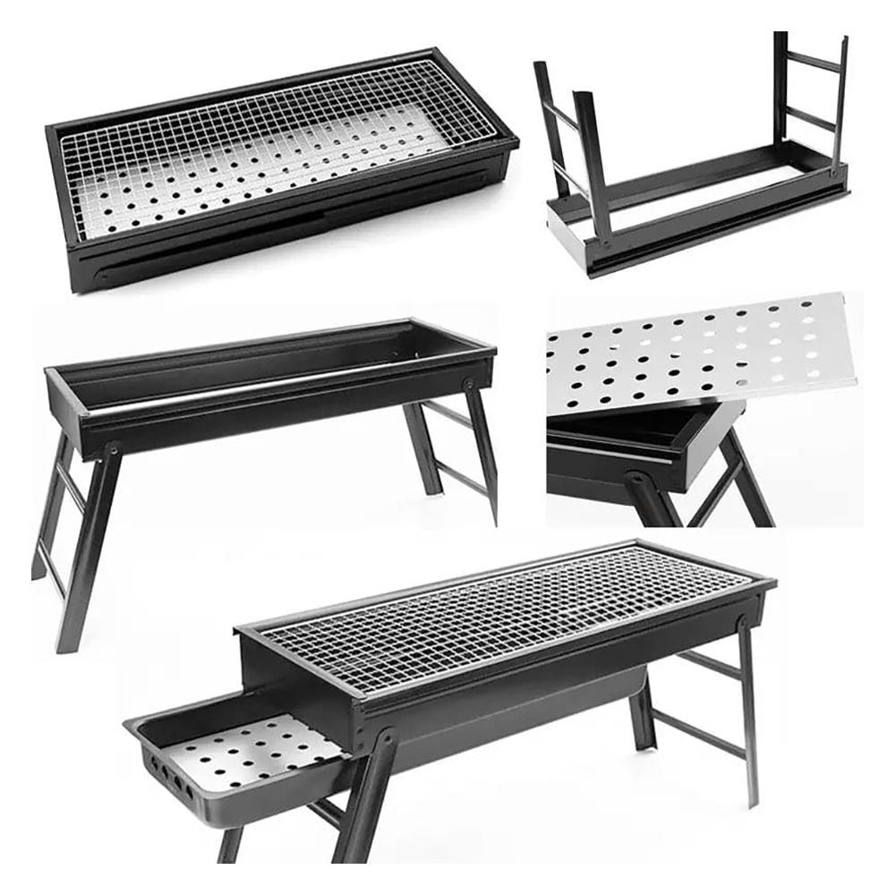 AJF Portable BBQ Grill, Smoked Barbecue, Ideal For Backyard, Picnic & Camping, Q/JLZ02 - Image 4