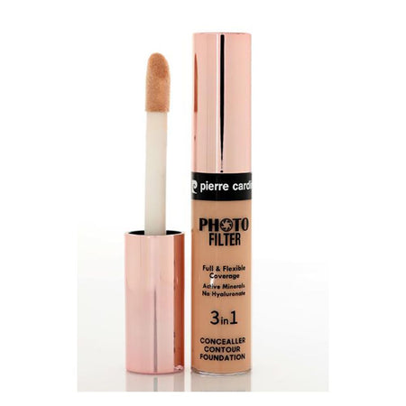 Pierre Cardin Paris Photofilter 3 In 1 Liquid Concealer, Foundation & Contour, Full & Flexible Coverage, Light 821 - Main Image