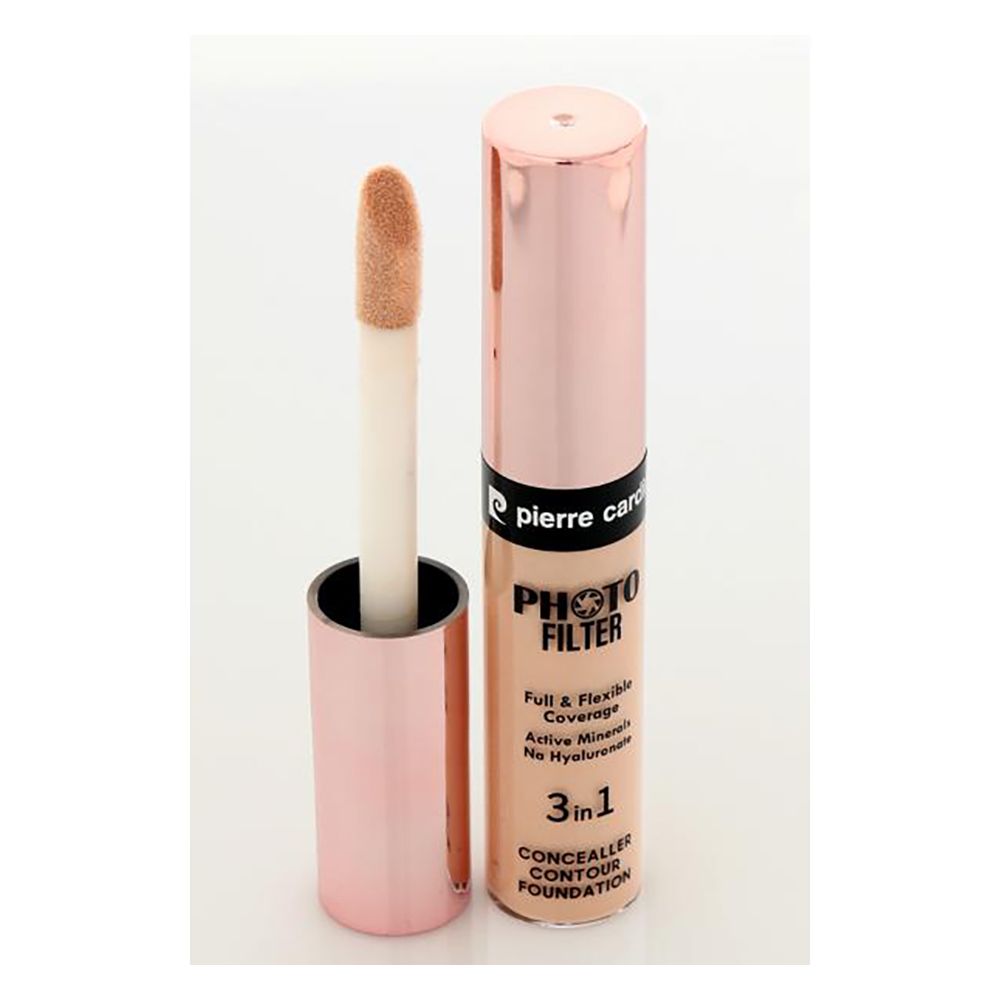 Pierre Cardin Paris Photofilter 3 In 1 Liquid Concealer, Foundation & Contour, Full & Flexible Coverage, Medium 822 - Main Image