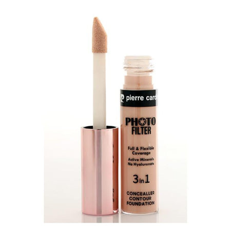 Pierre Cardin Paris Photofilter 3 In 1 Liquid Concealer, Foundation & Contour, Full & Flexible Coverage, Tan 823 - Main Image
