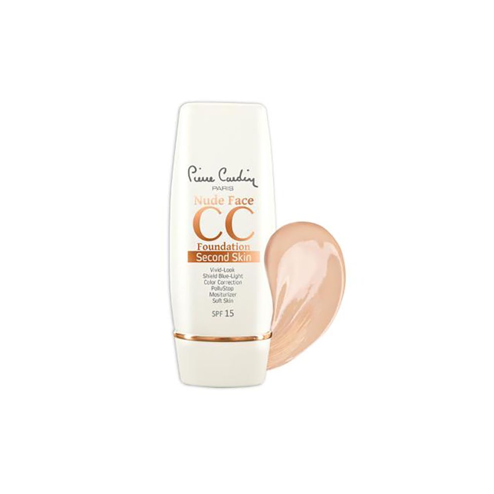 Pierre Cardin Paris Nude Face CC SPF15 Foundation, Color Correction, Moisturizer, 30ml, Light 570 - Main Image