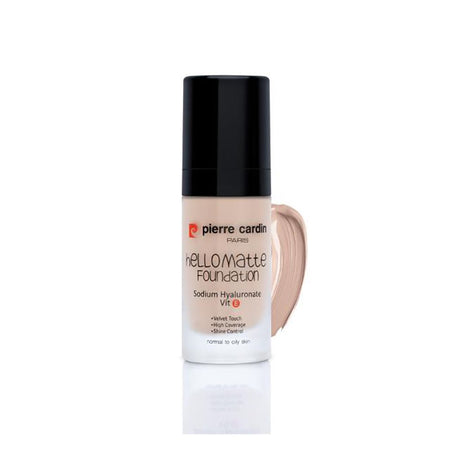 Pierre Cardin Paris Hello Matte Foundation, Sodium Hyaluronate & Vitamin E, For Normal To Oily Skin, Light 273 - Main Image