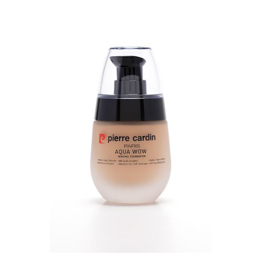 Pierre Cardin Paris Aqua Wow Mineral Foundation, Water Based, Medium to Full Coverage, 32ml, Warm Yellow 406 - Main Image