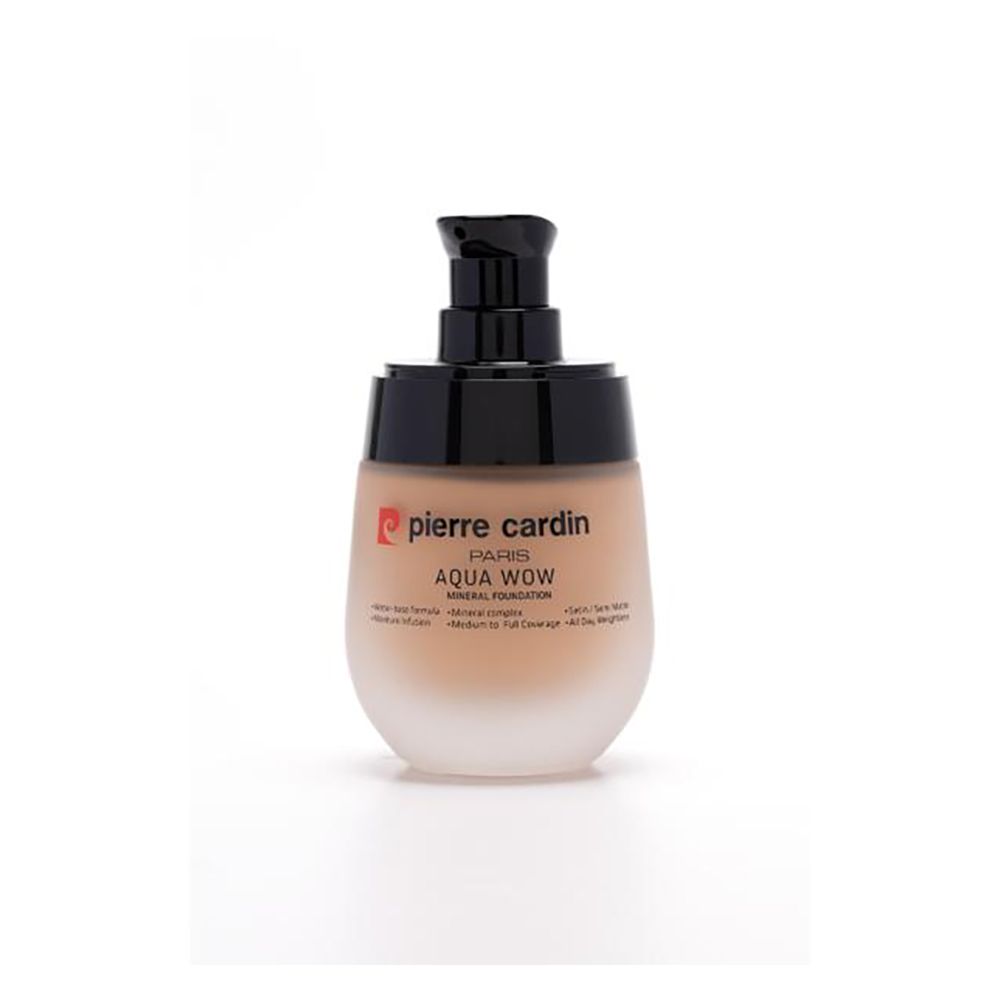 Pierre Cardin Paris Aqua Wow Mineral Foundation, Water Based, Medium to Full Coverage, 32ml, Very Warm 602 - Main Image
