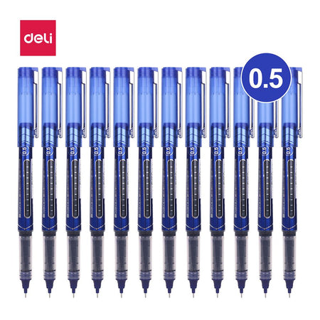 Deli Roller Pen, Tip 0.5mm, Blue, 1-Piece, EQ20230 - Main Image