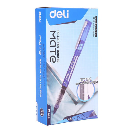 Deli Roller Pen, Tip 0.5mm, Blue, 1-Piece, EQ20230 - Image 4